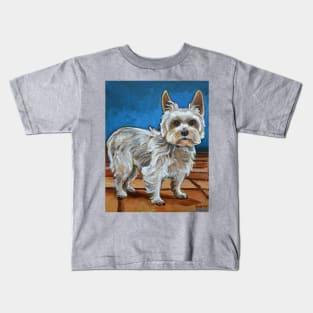 Cute Yorkshire Terrier Yorkie Kids T-Shirt